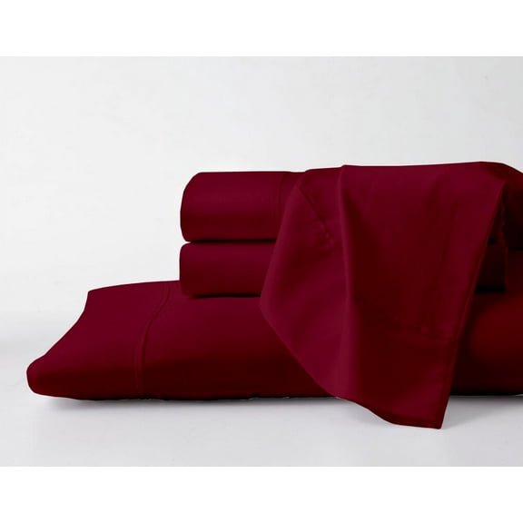 Alaskan King Size Giza Sheets - Premium 600-Thread-Count Soft 100% Pure Giza Egyptian Cotton 4PC Bed Sheet Set, 18" Inches Deep Pockets - Burgundy