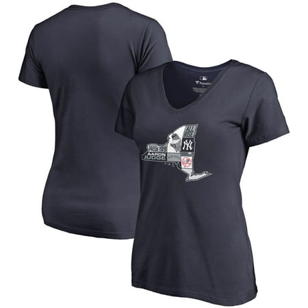 Aaron Judge New York Yankees Fanatics Branded Women's Player State V-Neck T-Shirt -