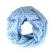 thumbnail image 1 of Peach Couture Chevron Zig Zag Pattern Chic Lightweight Sheer Infinity Loop Scarf, 1 of 1