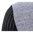 thumbnail image 4 of Men's V Neck Knit Sweater Vest Long Sleeve Layered Look Casual Office Pullover, 4 of 9