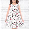 thumbnail image 4 of Birdeem Robe Sans Manches Col Rond Mode Filles Été Nouvelle Robe Imprimée Col Rond Sans Manches, 4 of 12