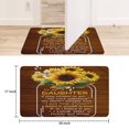 thumbnail image 6 of Sunflower Wood Colored Flowers (5) Door Mat 30 X 17 Inch Welcome Doormat Indoor Outdoor Entrance Floor Mat Non Slip Spring Summer Decor Rubber Mats, 6 of 6