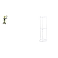 thumbnail image 1 of Figura de escritorio,Estatua de rana camarero,estante,escritorio,decoración del hogar,Mesa auxiliar redonda,Mesa auxiliar redonda de acrílico transparente de 3 niveles para sala de, 1 of 8