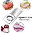 thumbnail image 3 of Soporte para cebolla, cortador de patatas y verduras, Gadget, tenedor de acero inoxidable para rebanar, 3 of 3