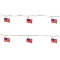 thumbnail image 5 of Northlight American Flag Indoor Outdoor Patriotic Patio Light Set - 7.5' White Wire - 10ct, 5 of 9