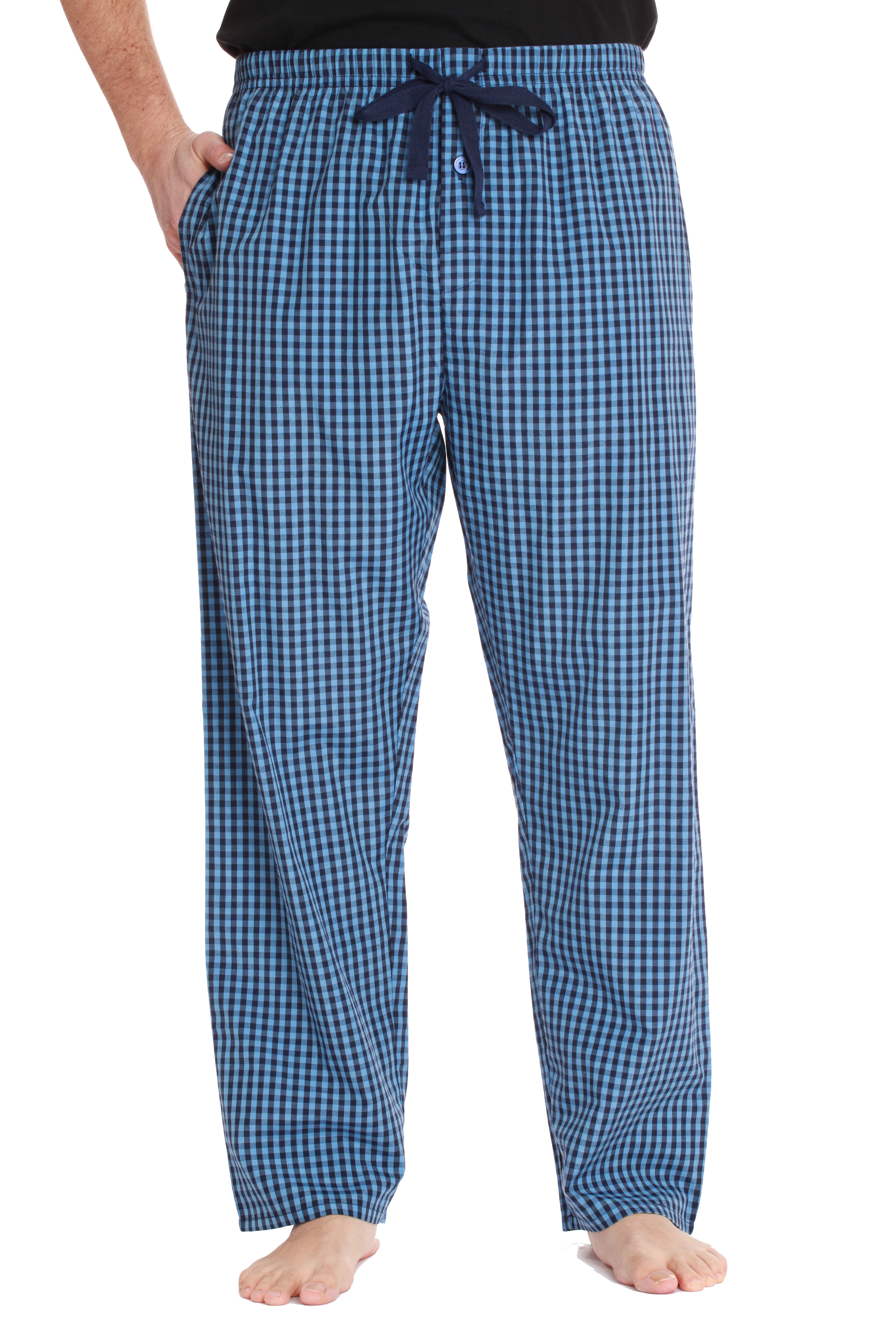 Followme - #followme Mens Plaid Poplin Pajama Pants with Pockets (XX ...