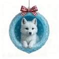 thumbnail image 1 of CaiYueKe Arctic Animals Christmas Ornaments Set, Glittering Snowflake Winter Decor, Hanging Tree Decorations for Holiday, Festive Collectible Figurines, Wildlife Theme Home Decor Gift, 1 of 2