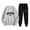 Light Gray, variant on Fgnfyis Women Two Piece English Print Long Sleeved Sweatshirt Women's Trousers Suit Beige S