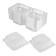 thumbnail image 4 of 100Pcs Single Individual Cake Slice Boxes Dessert Containers Cheesecake Boxes Stackable Square Boxes, 4 of 5