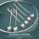 thumbnail image 4 of GOOHOCHY Juego de 1 cuchara y tenedor de acero inoxidable para el hogar: cucharas para café y tenedores para helado., 4 of 8