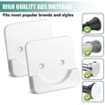 thumbnail image 1 of Shower Curtain Rod Mounting Bracket | Adhesive Rod Mounting Holder | No Drilling Required | Glu, 1 of 5