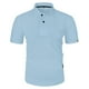 thumbnail image 1 of Camiseta informal de manga corta y color liso para hombre - Tejido ligero y transpirable - Cuello clásico para ocasiones informales de verano, 1 of 5