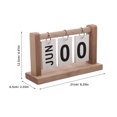 thumbnail image 2 of FONWILYO Wood Calendar for Desk Perpetual Calendar Multi Paper 1Pcs, 2 of 6