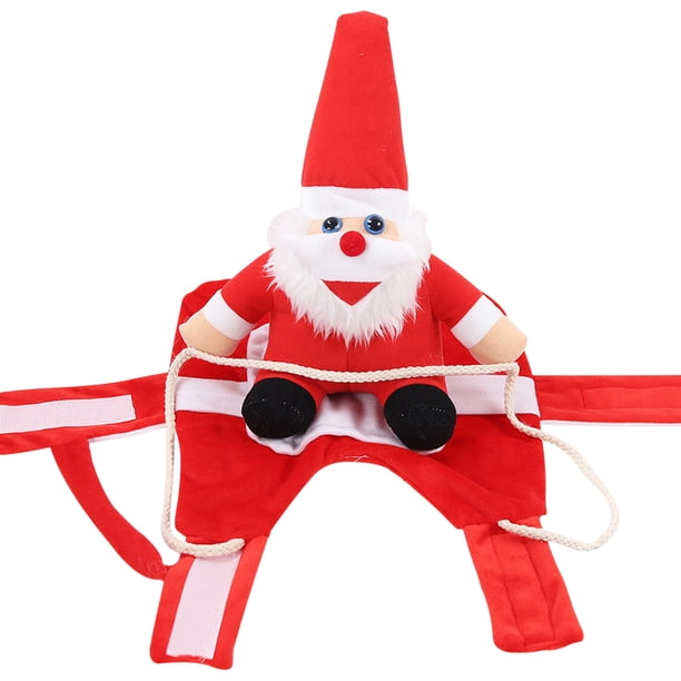 Ropa de Navidad para Perro XWSHYW Traje de Montar Figuras de Papá Noel