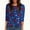 Dark Blue, variant on Women 250th Anniversary USA Shirt Women Patriotic Independence Day Shirt Women Crew Neck 3/4 Sleeve Casual Top