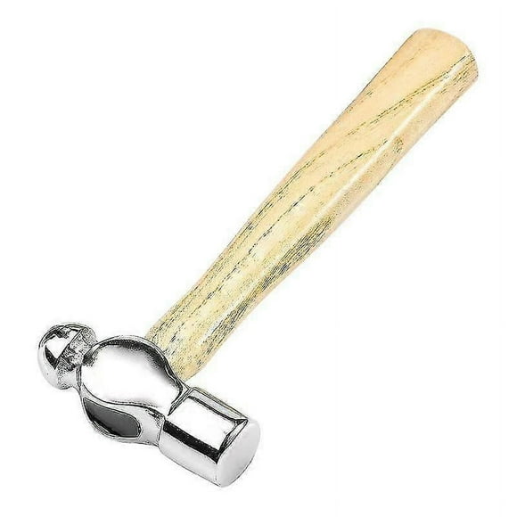 Mini martillo de joyería de 6 pulgadas con punta de hierro y mango de madera resistente para hacer joyas y manualidades.