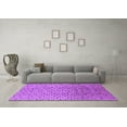 thumbnail image 3 of Ahgly Company Indoor Square Solid Purple Modern Area Rugs, 6' Square, 3 of 4