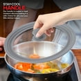 thumbnail image 5 of Modern Innovations Universal Tempered Glass Pot Lids with Silicone Rim for 7” to 12” Set of 2, 5 of 7