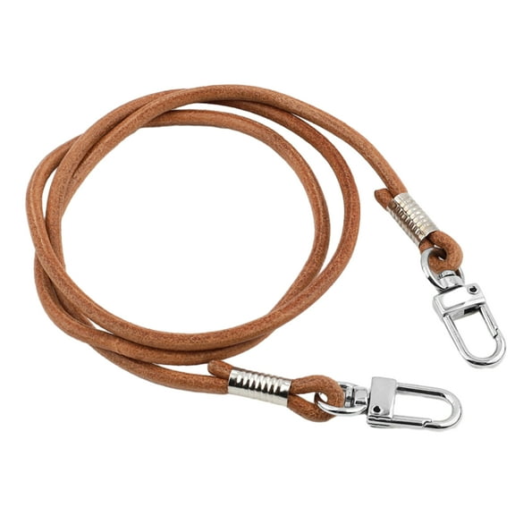 Acahhotxx Strap, 4mm Shoulder Strap 15/23/31/47in Round Band Bucket Bag Strap with Buckle for Lady Purse Crossbody Shoulder Bag Belt