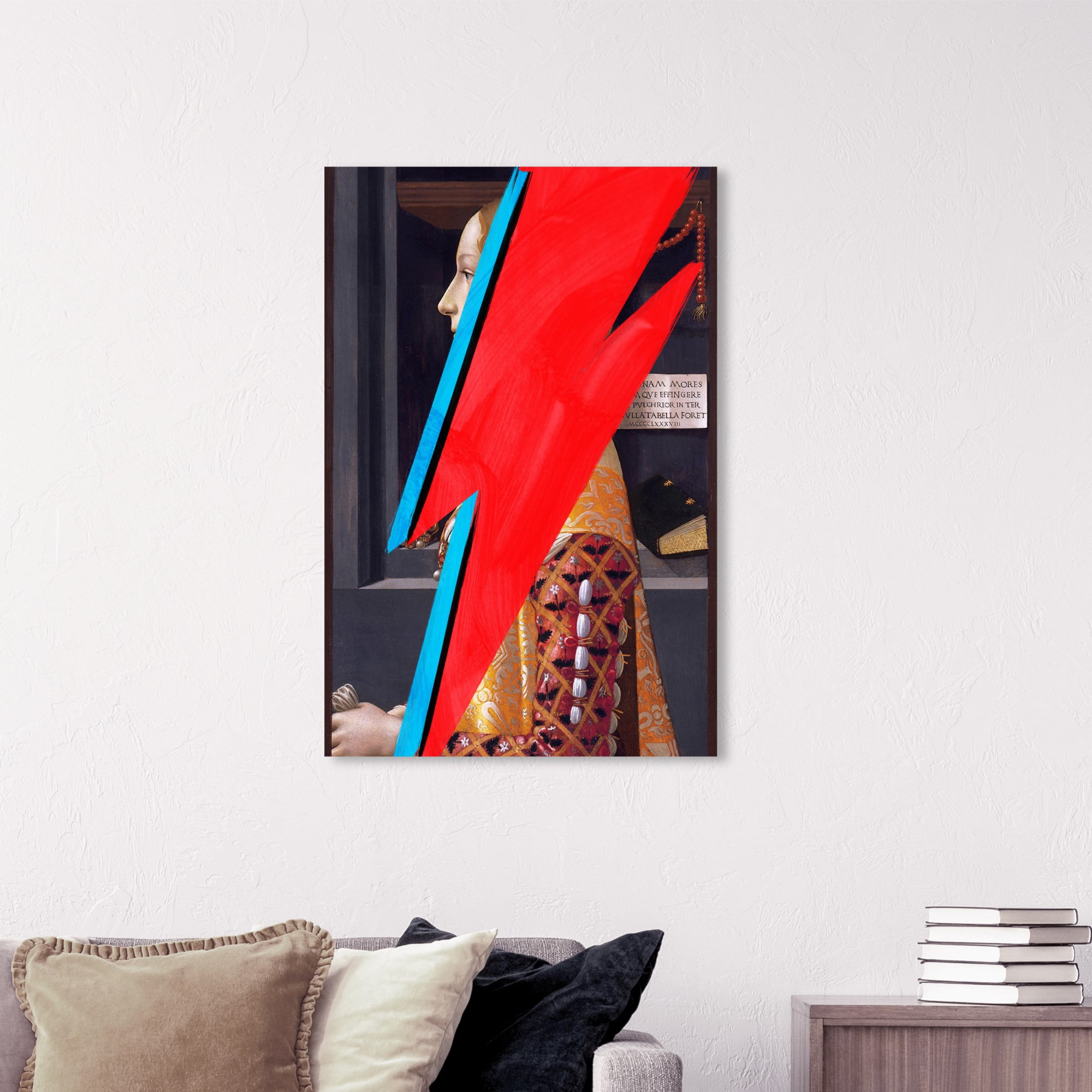 Runway Avenue Classic and Figurative Wall Art Canvas Print 'Ziggy'  Classical Figures - Red, Yellow