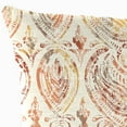 thumbnail image 2 of Jordan Manufacturing 20" x 20" Rustique Barley Beige Damask Square Outdoor Throw Pillow with Welt (2 Pack), 2 of 9
