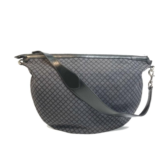 Pre-Owned Gucci 243308 bag shawl Shoulder Bag Black x Gray (Good)