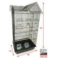 thumbnail image 2 of Large Deluxe Flight Bird House Home Travel Cage with Toys and Crossover Ladder for Cockatiels Sun Parakeets Green Cheek Conures Aviary Budgie Finch Lovebird Canary, 2 of 9