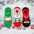 thumbnail image 5 of Yuanlong Socks 6 Pairs Christmas For Women And Men Cartoon Ear Design Low Cut Socks Daily Holiday Hosiery Cute Ankle Socks, 5 of 9