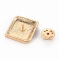 thumbnail image 3 of Rack Plating Alloy Enamel Brooches Enamel Pins with Butterfly Clutches Dice Light Gold Creamy White 23x22mm Pin: 1mm, 3 of 3