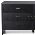 thumbnail image 5 of 59" Grey Ash Manufactured Wood Six Drawer Double Dresser, 5 of 6