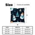 thumbnail image 5 of Snowman Covers Pillows Set of 2 with Unique Patterns, Throw Pillow Inserts for Bed or Couch, Available in 16x16, 18x18, 20x20 Inches for Any Occasion, 5 of 6