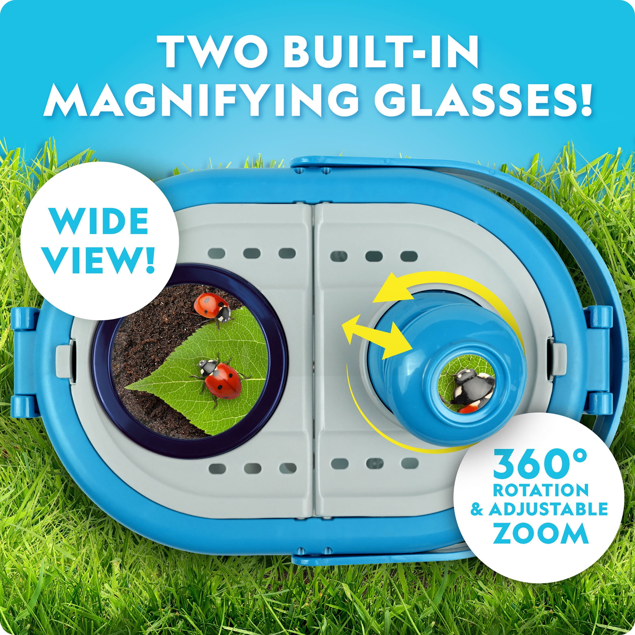 National Geographic Bug Catcher Kit – Bug Habitat, Field Guide, Glow-in-the-Dark Figures & More