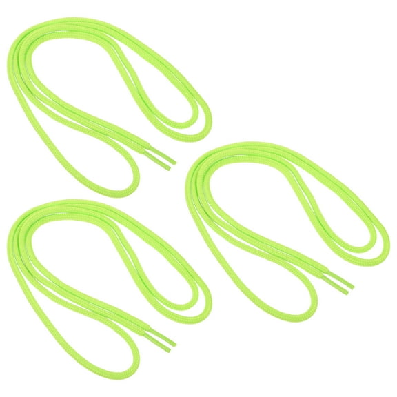 HORIALENCE Shoelace Light Green Polyester 3 Pairs 47x0.2in