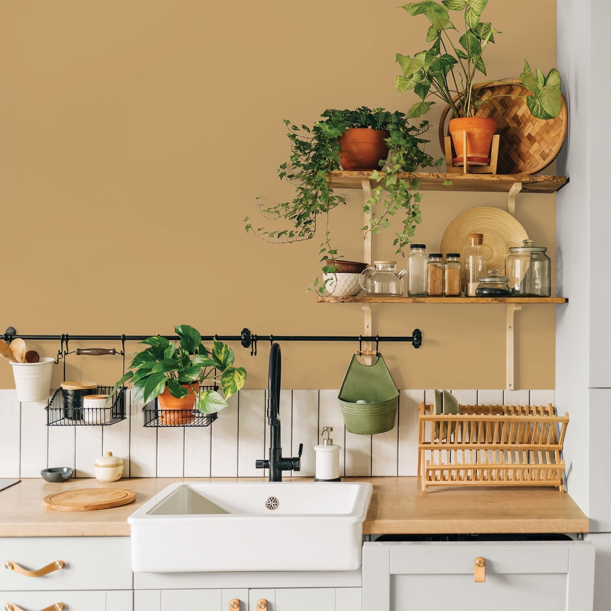 Glidden HEP Welcome Home / Yellow, Eggshell Interior Paint with Primer, 1 Quart