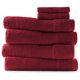 thumbnail image 1 of Toallas de baño para el baño - Toallas de baño de lujo de algodón - Juego de toallas de baño ultra suaves y muy absorbentes, juego de 6 piezas (4 toallas de baño, 2 toallitas) - Rojo, 1 of 5
