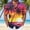 #773-Multicolor, variant on Ceisia Men's Purple-orange Gradient Coconut Shadow Sunset Print Short Sleeve Button Down Hawaiian Shirt With Chest Pocket Multicolor XXXXXL Gifts