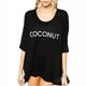 thumbnail image 1 of Camiseta holgada con estampado de letras y bikini para cubrir la playa para mujer kenally FS7877-02, 1 of 5