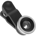 thumbnail image 1 of EeaseMX Lente universal portátil para cámara de teléfono celular, gran angular, macro y ojo de pez, 3 en 1, compatible con iPhone 6S/7/8/X (plateado)., 1 of 7