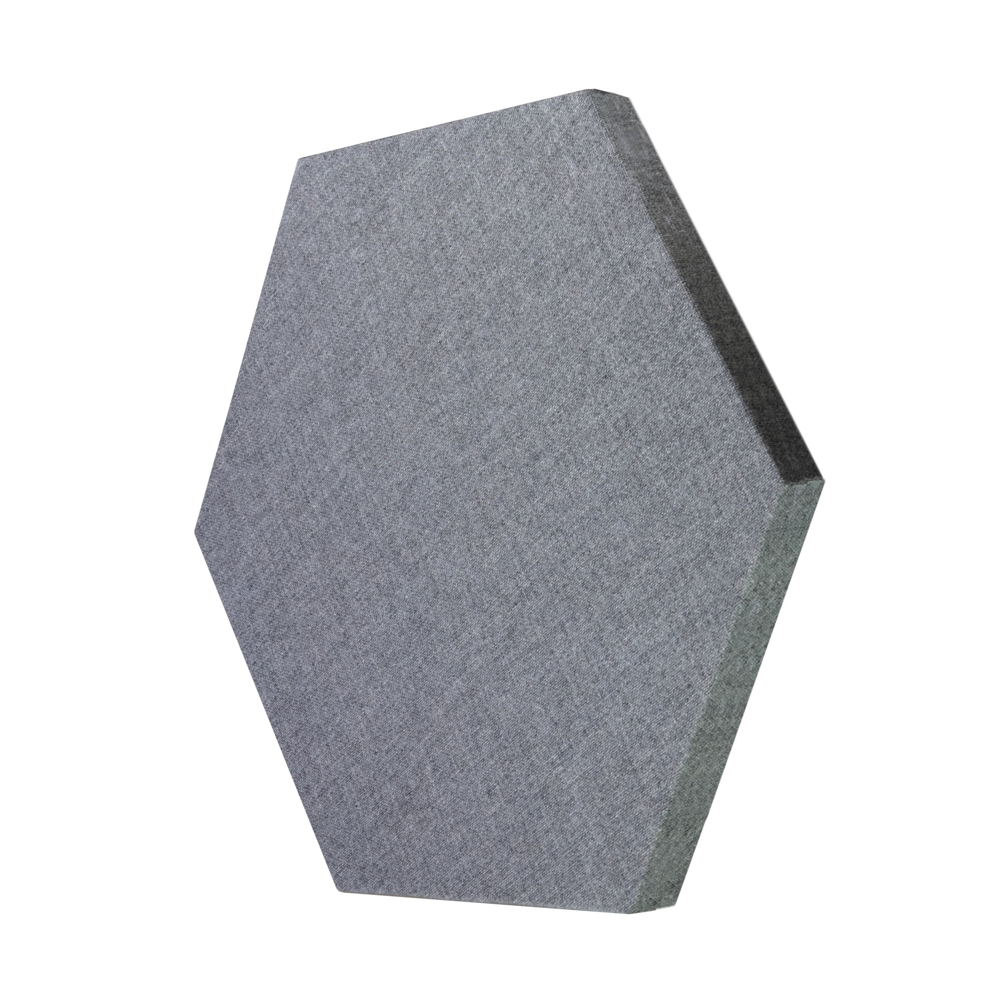 ATS Acoustics Hexagon Acoustic Panel Fire Rated 24" x 2" Sound Absorbing Professional Studio Quality Wall Tile (Charcoal)