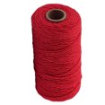 thumbnail image 1 of Cuerda de algodón hecha a mano, 3 mm de diámetro, de un solo color, tejidas para manualidades, cuerdas de 100 m, rojo 1 Rollo sidaley HA5320-02B, 1 of 6