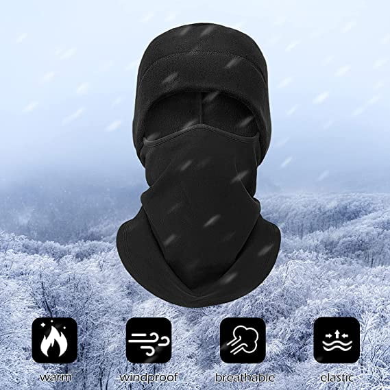 Chapeau Cagoule Multifonction Masque pour Hiver Temps Froid Ski