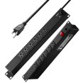 thumbnail image 1 of STAWAY 19" 1U PDU Power Strip with 12 Outlets, 15A Surge Protection, Overload Safety, Perfect for Rack Mount, Durable Metal, 6FT Cord, 1 of 9