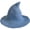 blue, variant on Wiywef Wool Knitted Witch Hat Foldable Brim Pointed Wizard Cap