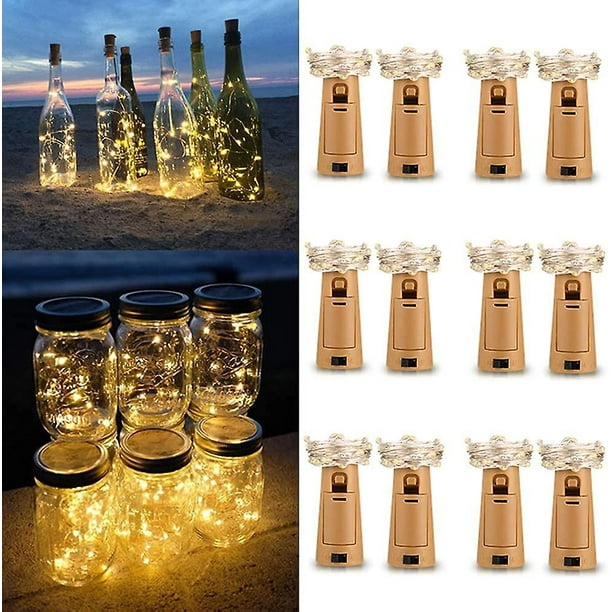 [12 Pack] Led Bottle String Lights Warm White, 2m 20 Led Bottle Lights Copper Walmart.ca
