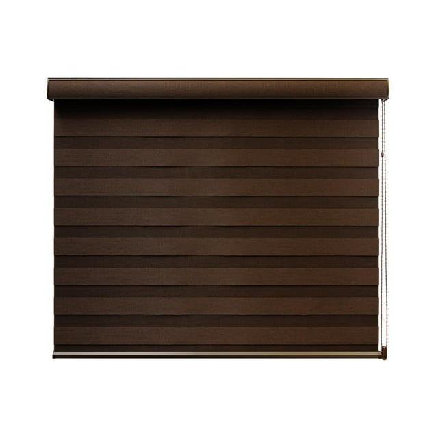 DecoKing | Persiana para Ventana Furze Enrollable Horizontal 120cm ancho x 200cm alto Dark Brown