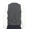 thumbnail image 4 of Gioberti Men's 6 Button Slim Fit Formal Herringbone Tweed Vest, 4 of 5