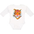 thumbnail image 3 of Inktastic Tiger Head Boys or Girls Long Sleeve Baby Bodysuit, 3 of 5