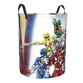 thumbnail image 2 of Power Rangers Laundry Basket Circular Laundry Hamper Dirty Clothes Storage Bucket Toy Organizer With Handles For Bedroom Bathroom College Dorm Medium, 2 of 8