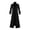 Black, variant on Men's Medieval Renaissance Gothic Long Trench Coat Double‑Breasted Vintage Lapel Full‑Length Outerwear for Halloween Party Stage Performance Themed Gathering Brown,2XL