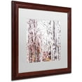 thumbnail image 2 of Trademark Fine Art "Winter Trees" Canvas Art by Lisa Powell Braun, White Matte, Wood Frame, 2 of 4